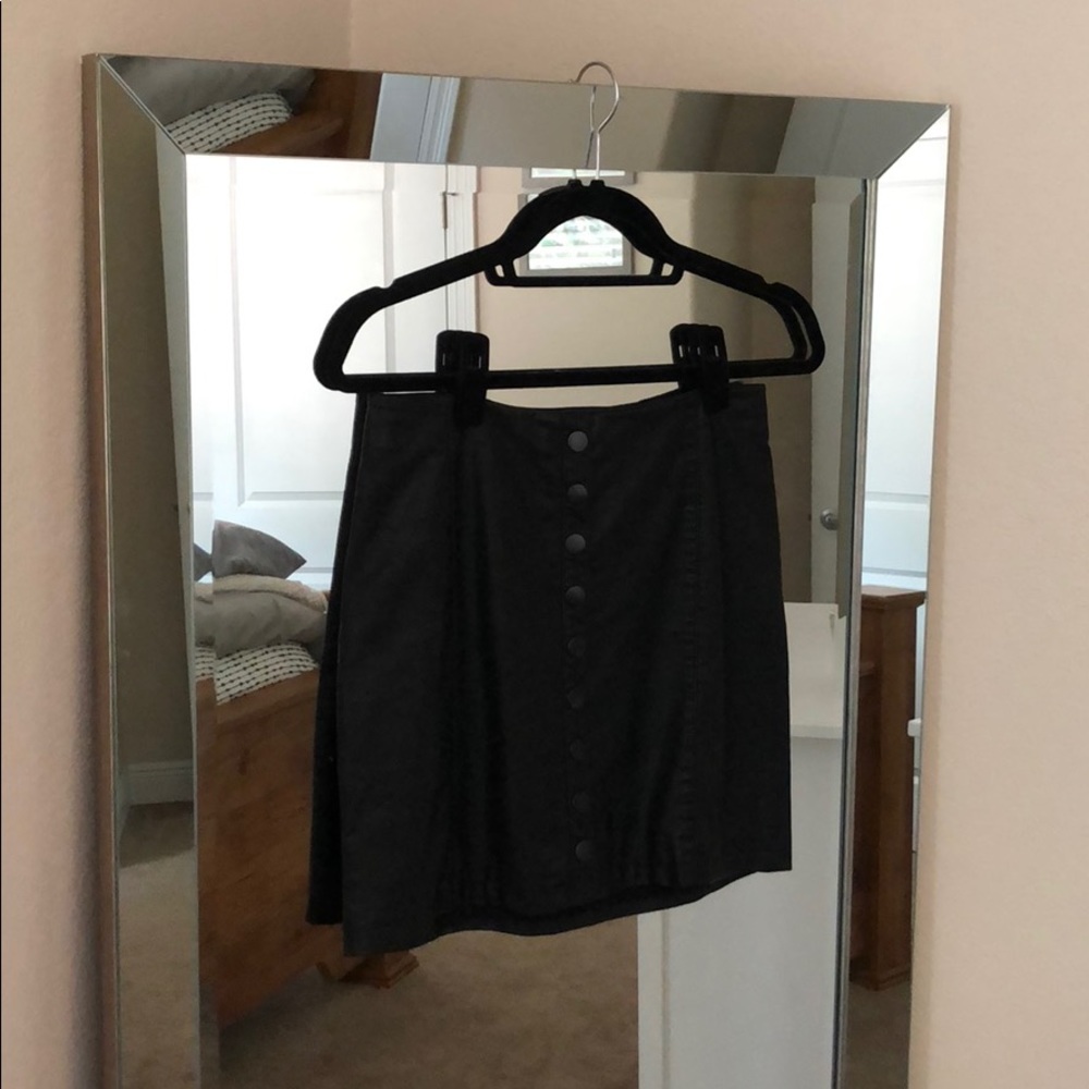 Free People Faux Leather Mini Skirt